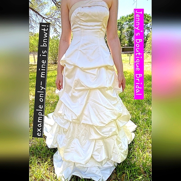 David's Bridal Dresses & Skirts - DAVID'S BRIDAL Elegant Cream TOUCH of Sweet Romance Women's Size 10